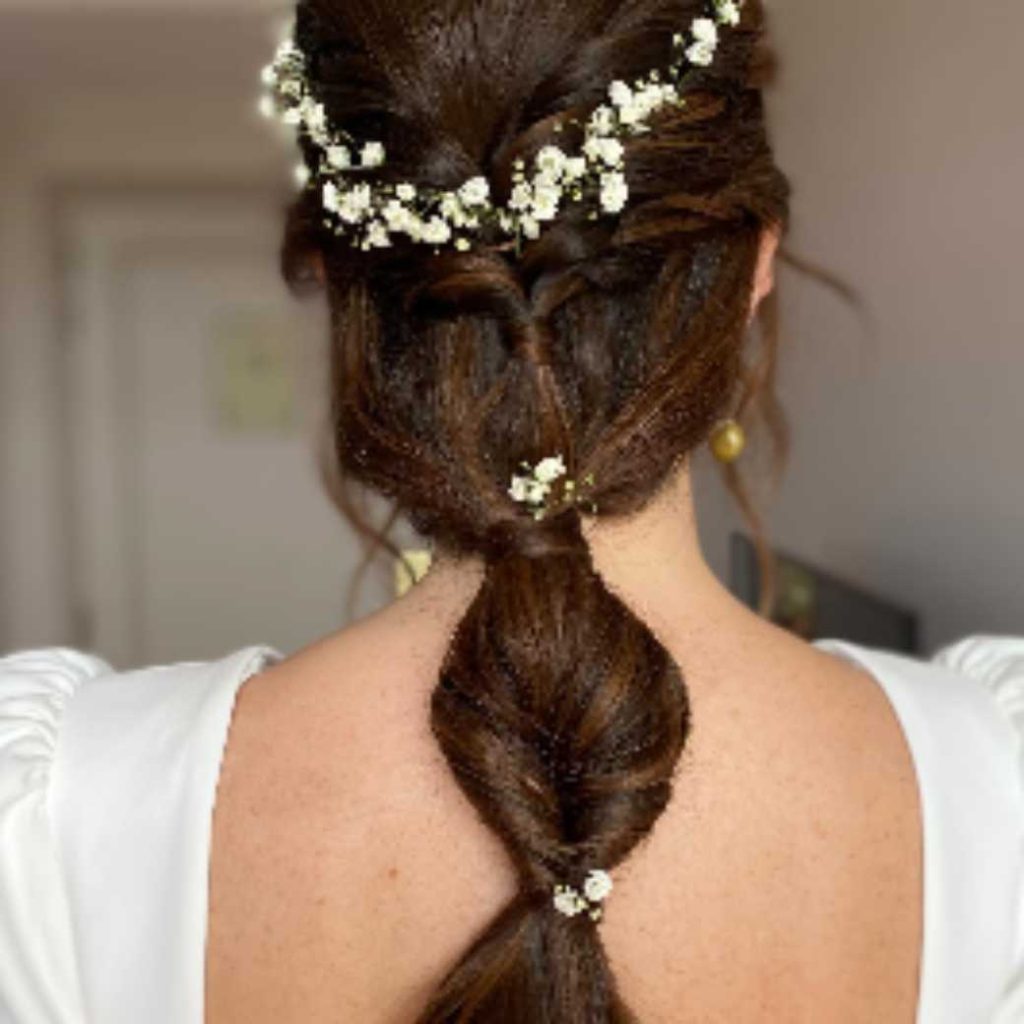 Peinados de novia cabello largo