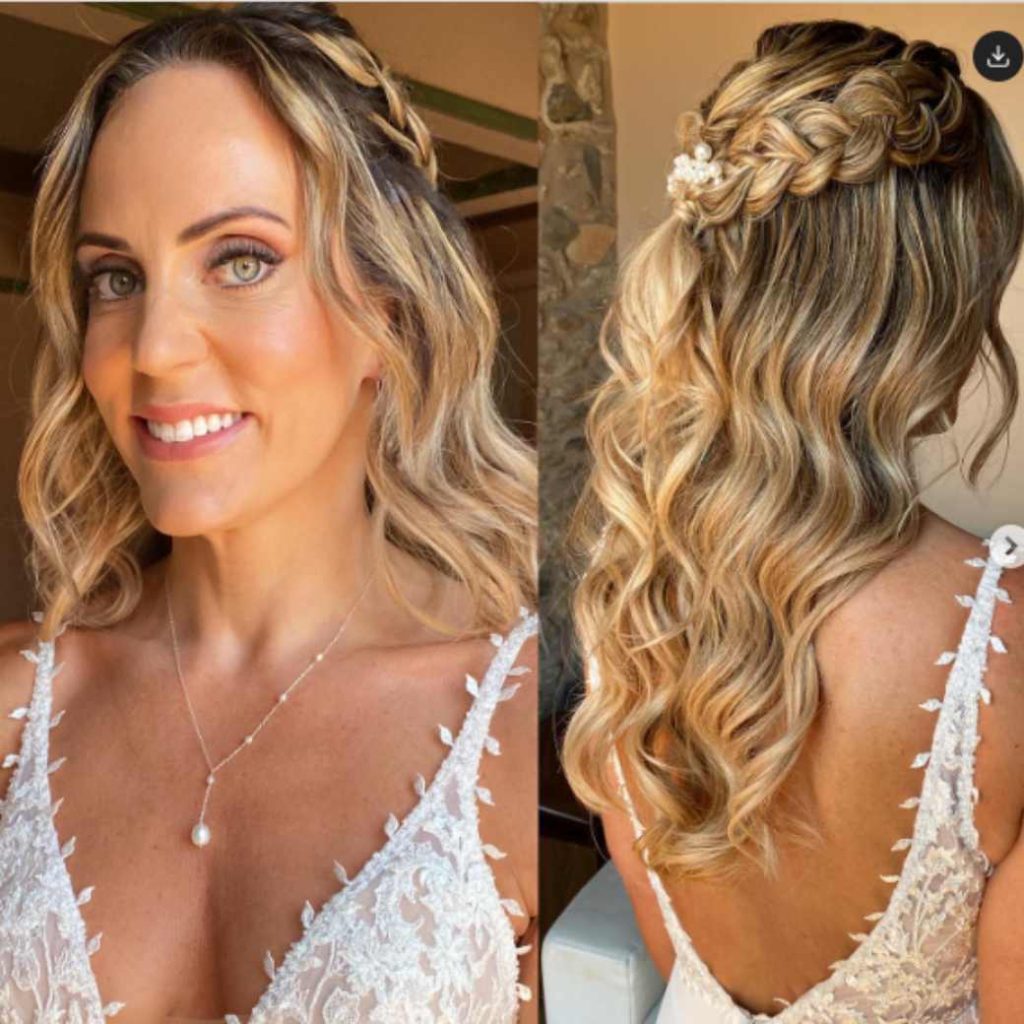 Semi recogidos media melena 